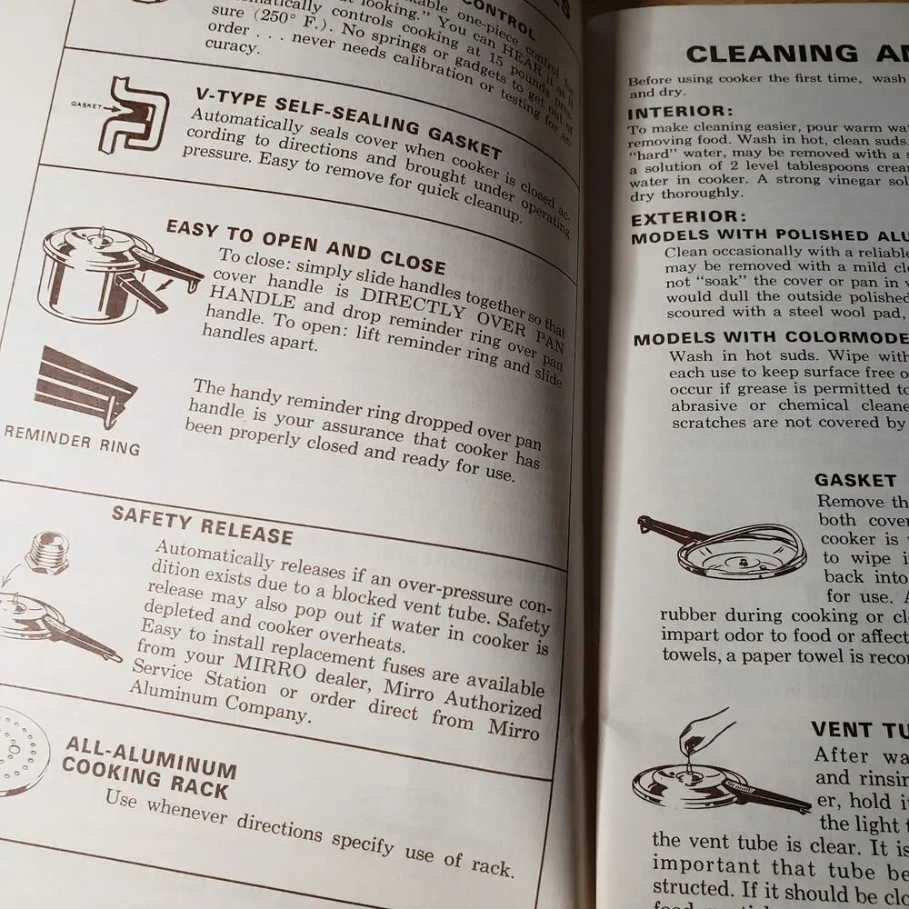 Vintage Mirro Matic Pressure Cooker Cookbooks Lot 1950 Masterbilt 1972 Manuals